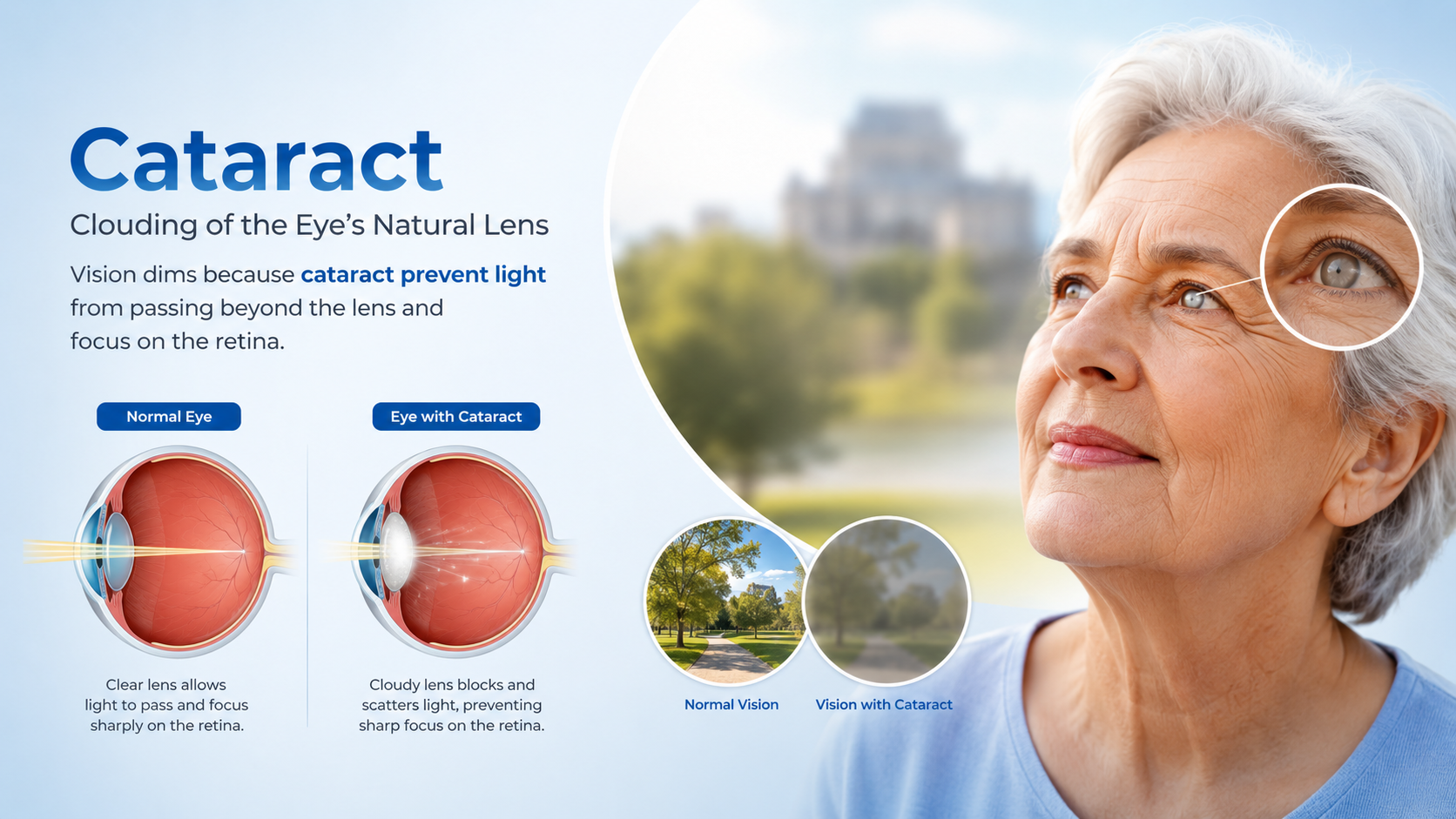 Cataract eye examination
